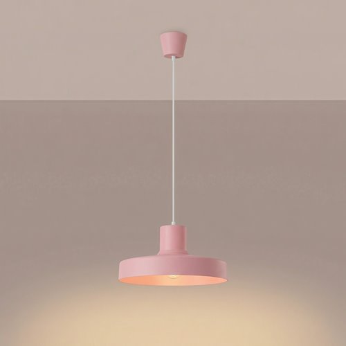 Lampa wisząca klasyczna Bilo 1xE27 różowa