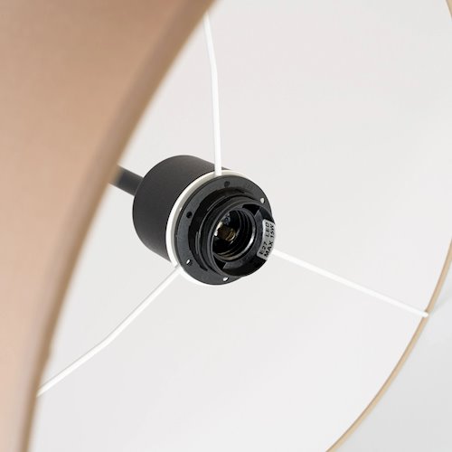 Lampa wisząca z abażurem Nevia 1xE27 taupe