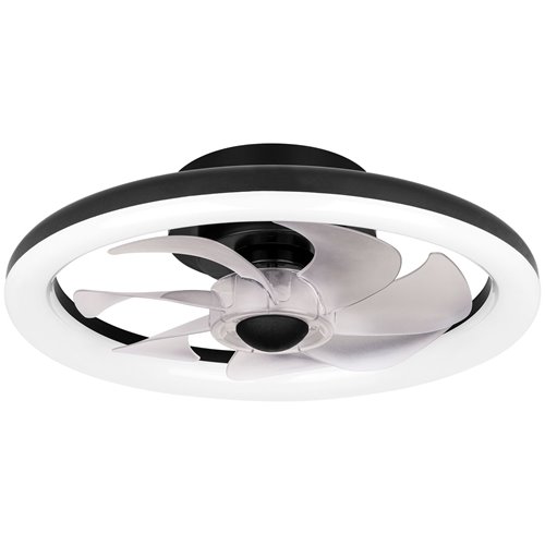 Plafon LED z wentylatorem Twist 36W+15W CCT 40cm czarny