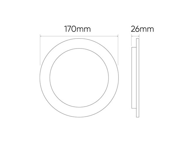 Panel LED Downlight MOLLY 18W 4000K okrągły z czujnikiem