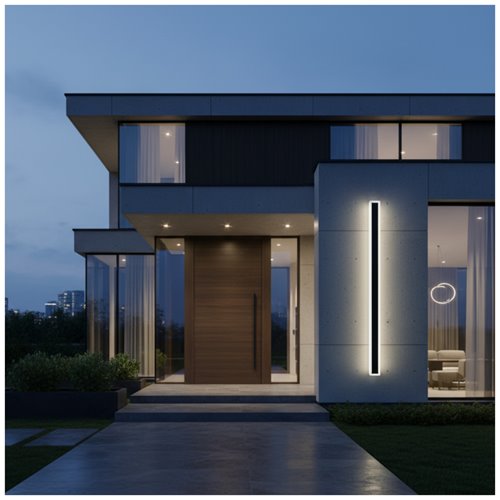 Kinkiet elewacyjny LED Mirana Ambient 25W 120cm 4000K czarny