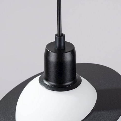 Lampa wisząca nowoczesna kula Hyperion 1xG9 czarna