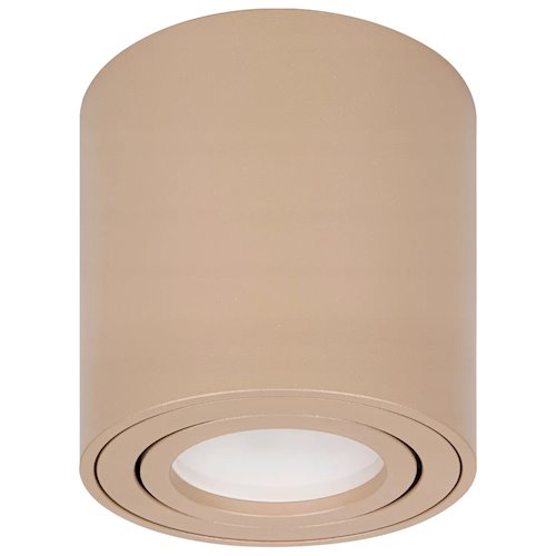 Oprawa natynkowa tuba GU10 okrągła 80x84mm beżowa