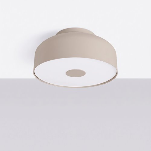 Lampa sufitowa okrągła Omiq 4xE27 taupe