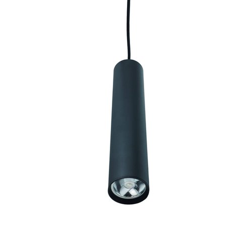 Lampa szynowa zwis 1-fazowa tuba 24cm czarna