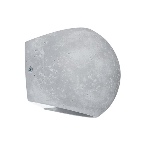 Kinkiet betonowy okrągły Globe 2xG9 szary