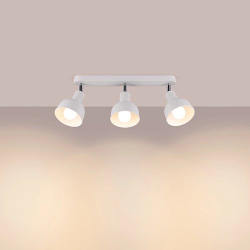 Lampa sufitowa z reflektorami Elba 3xE27 biała