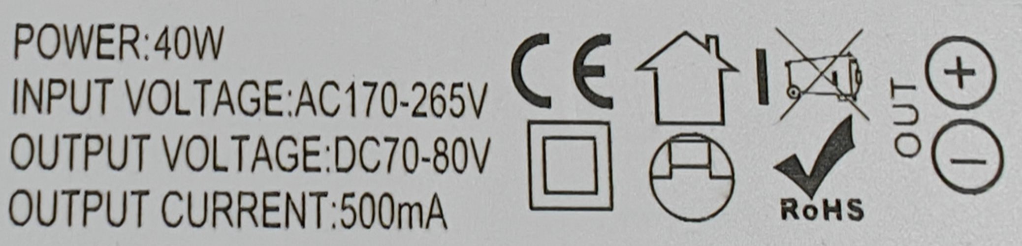 zasilacz driver led 500ma 40W