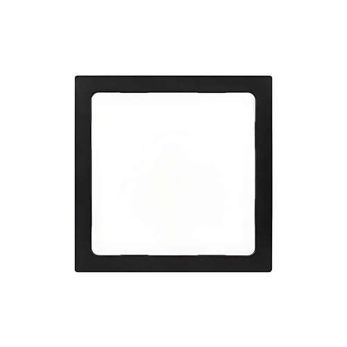 Panel LED czarny kwadrat Egde 24W natynkowy 4000K
