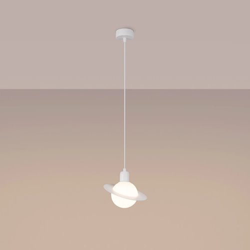 Lampa wisząca nowoczesna kula Hyperion 1xG9 biała