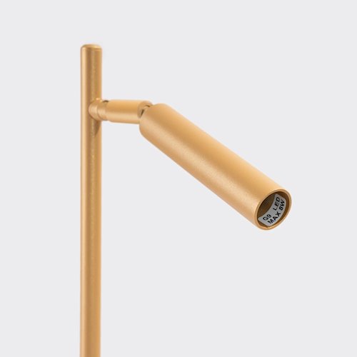 Lampa biurkowa Pastelo 1xG9 złota