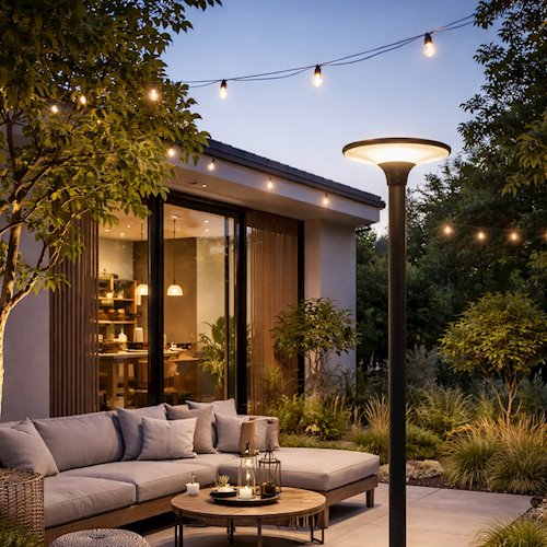 Lampa parkowa LED solarna Patio 20W 2100lm 3000-4000K