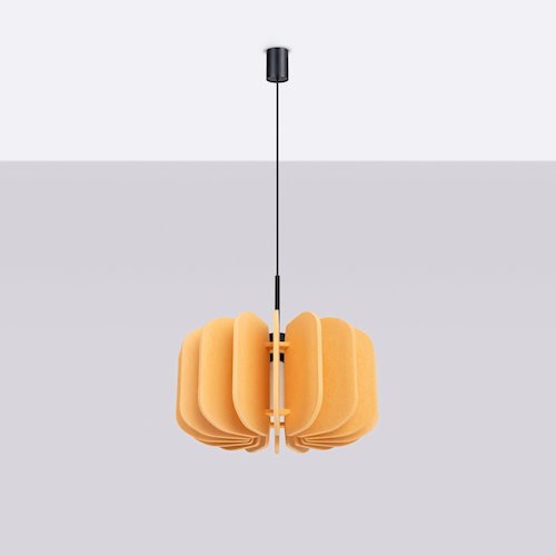 Lampa wisząca filcowa Mula 45 CM 1xE27 żółta
