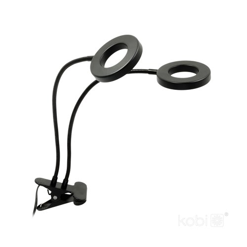 Lampa LED podwójna z klipsem do uprawy roślin 8W