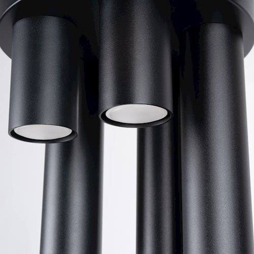 Lampa sufitowa tuby Lagos 5xGU10 okrągła czarna