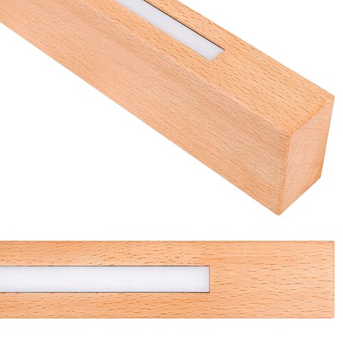Lampa liniowa wisząca Fresto 24W drewniana 90cm 4000K