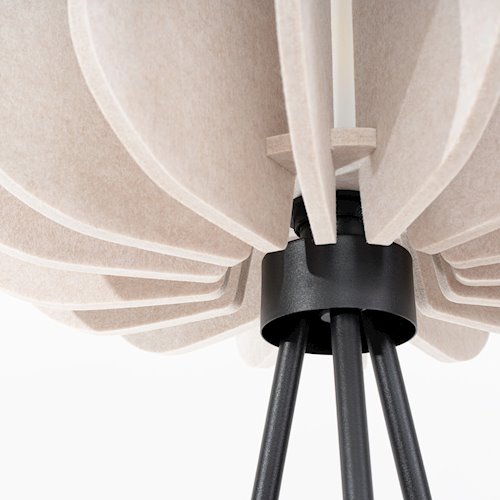 Lampa podłogowa filcowa Mula 45cm 1xE27 beżowa