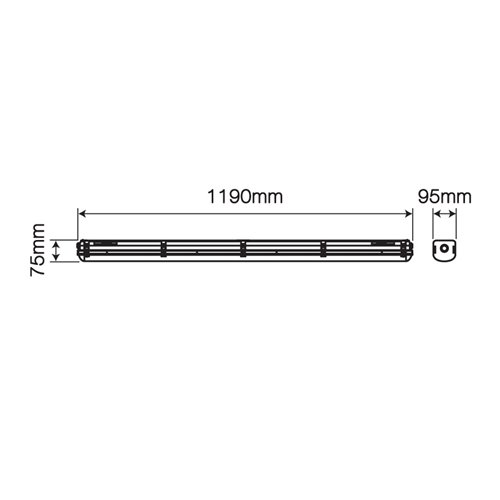 Lampa hermetyczna LED 120cm Ranger 40W 6800lm 1-10V