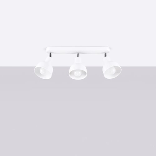 Lampa sufitowa z reflektorami Elba 3xE27 biała