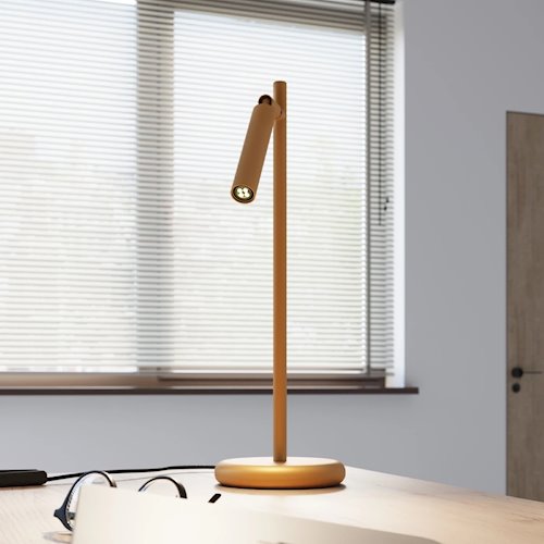Lampa biurkowa Pastelo 1xG9 złota