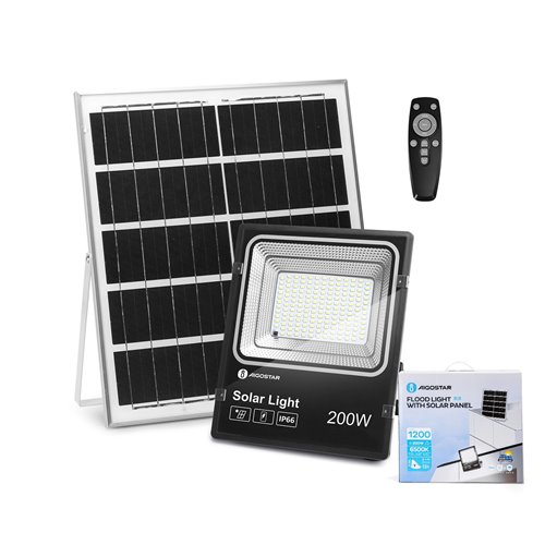 Naświetlacz solarny LED 200W z panelem słonecznym