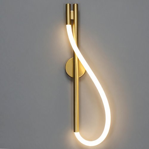 Kinkiet ścienny LED Serpente 12W CCT wężyk gładki - złoty