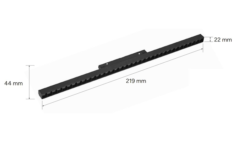 Lampa magnetyczna Grille Genesis biała 12W 22cm 3CCT