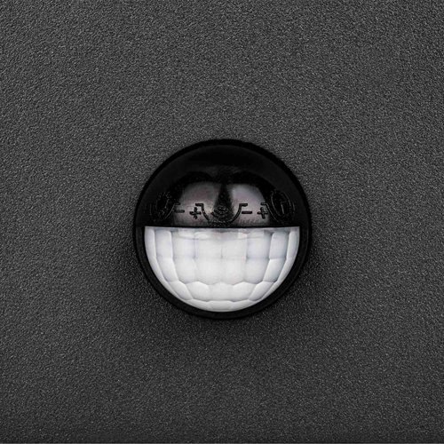 Lampa elewacyjna LED Hestio 9W z czujnikiem PIR czarna