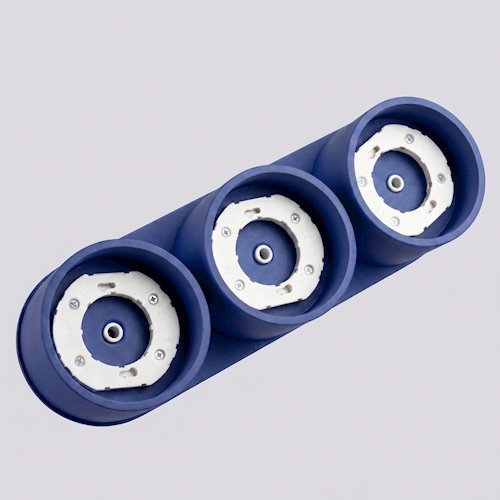 Lampa sufitowa potrójna tuba Modo 3xGx53 ultramarynowa