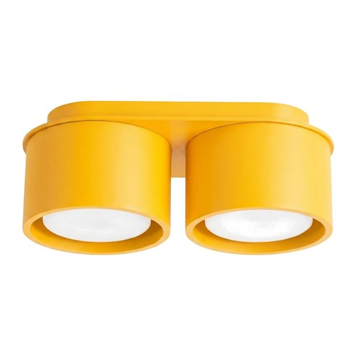 Lampa sufitowa podwójna tuba Modo 2xGx53 żółta