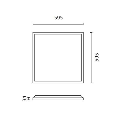 Panel LED 60x60 40W barwa neutralna