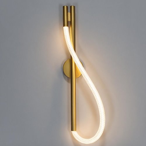 Kinkiet ścienny LED Serpente 12W CCT wężyk splot - złoty