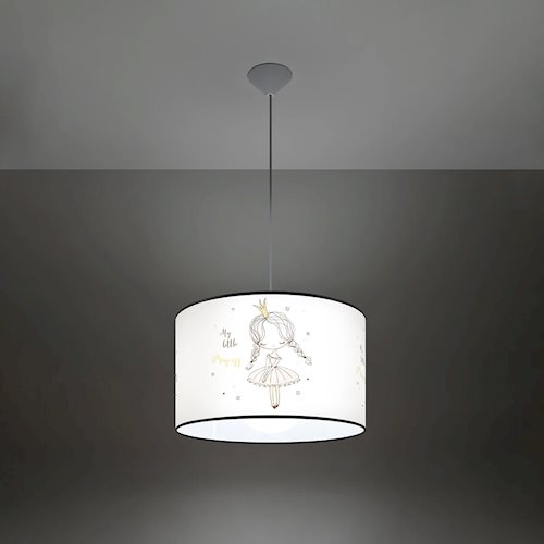 Lampa wisząca dziecięca Princess 40 1xE27 wielokolorowa