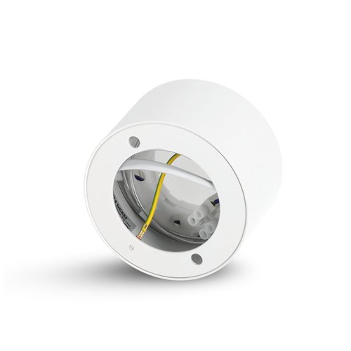 Lampa natynkowa okrągła 85x50mm GX53 biała
