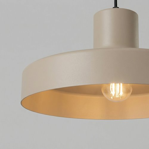 Lampa wisząca klasyczna Bilo 1xE27 taupe