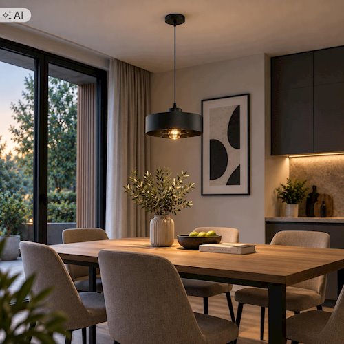 Lampa wisząca E27 czarny żyrandol Velto Loft 30cm