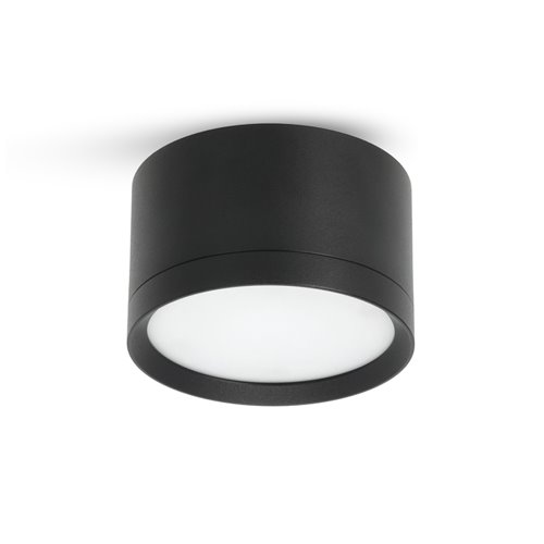 Lampa natynkowa okrągła 85x50mm GX53 czarna
