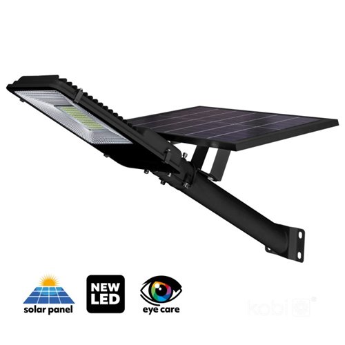 Lampa solarna uliczna 11W 1100lm z wysięgnikiem i pilotem