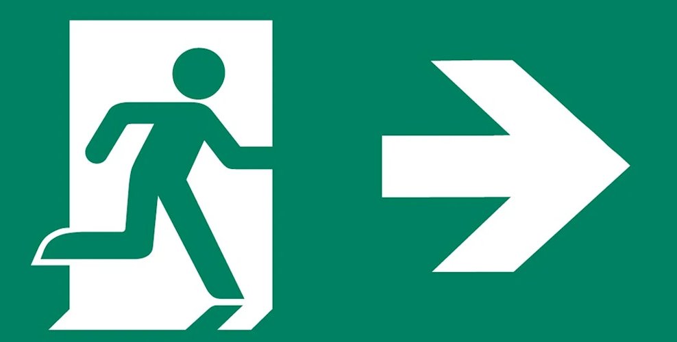 Piktogramy do lampy ewakuacyjnej