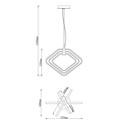 Lampa wisząca nowoczesna Maestro 39W 4000K