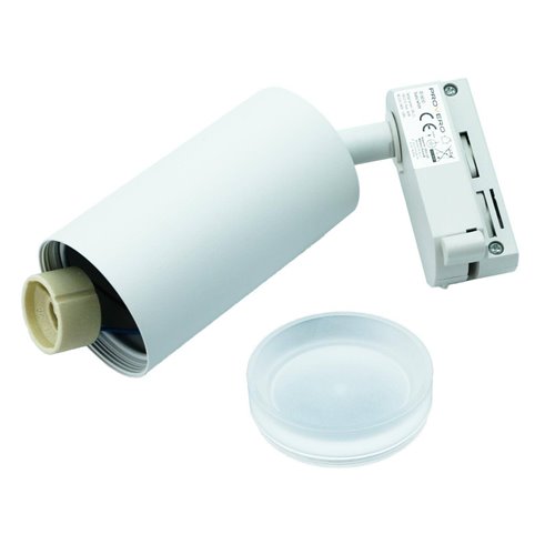 Reflektor szynowy 1-fazowy GU10 Luminus biały
