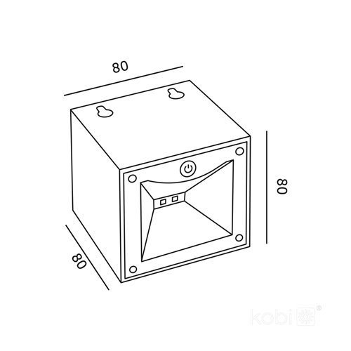 Kinkiet ogrodowy LED solarny Querk IP54 2CCT
