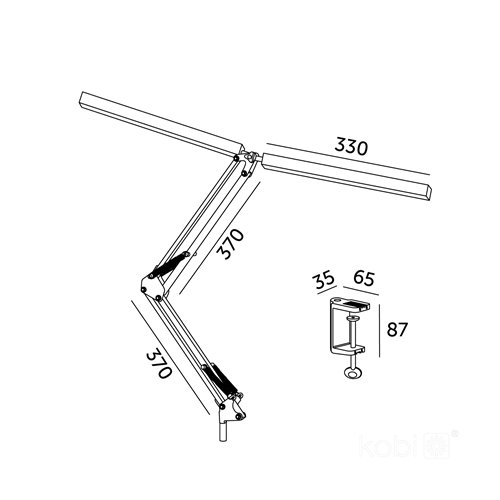 Lampka biurkowa LED Tenuix Duo 28W CCT biała