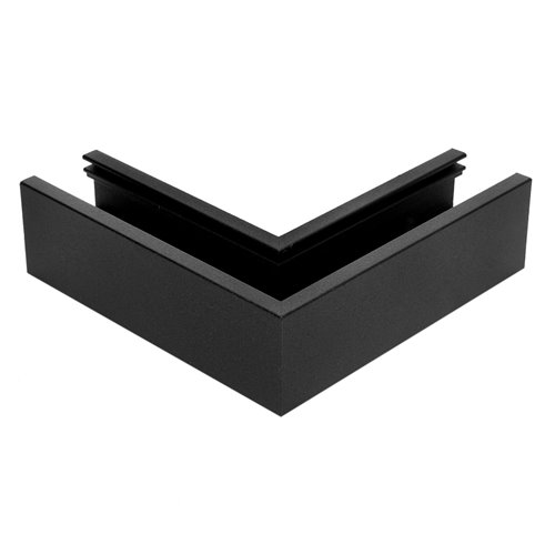 Łącznik kątowy czarny do szyn magnetycznych Mini natynk