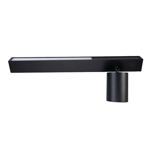 Kinkiet liniowy LED UP 5W z reflektorem GU10 Front prawy czarny