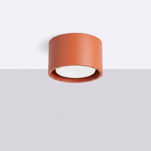 Lampa sufitowa tuba Modo 1xGx53 ochra czerwona