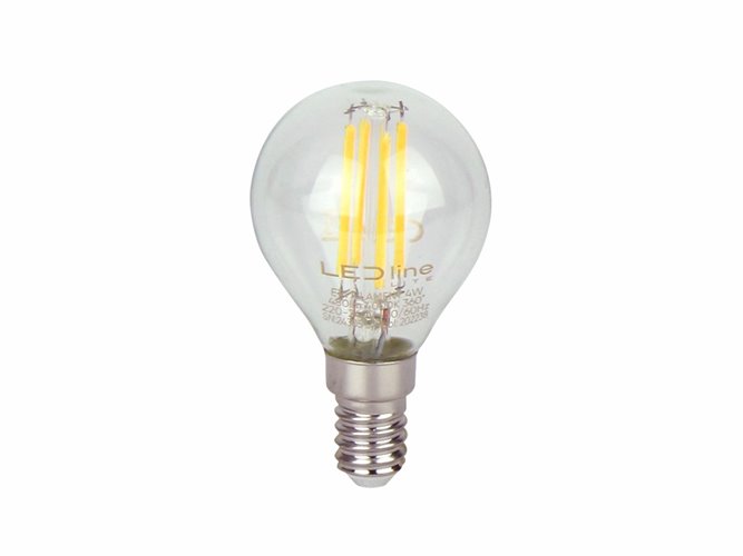 Żarówka LED E14 kulka G45 Filament Lite 4W 480lm Neutralna