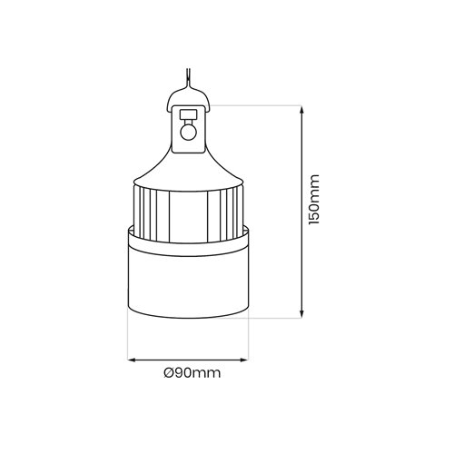 Przenośna lampa LED Bulb 10W 1000lm USB 5V