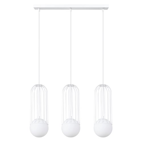 Lampa wisząca potrójna Brina listwa 3xG9 biała