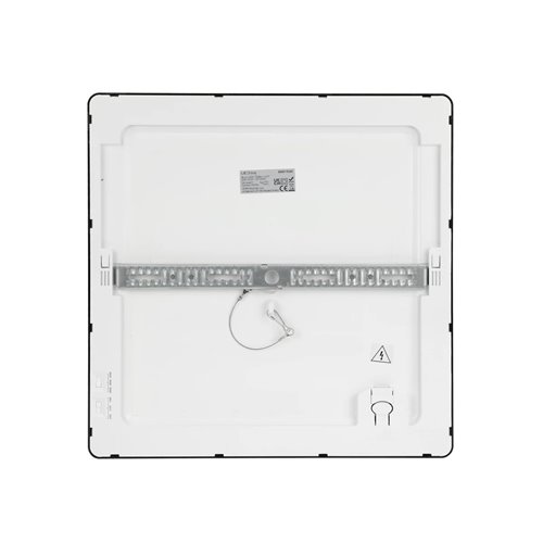Panel LED o mocy 16W okrągły, podtynkowy, szklany z serii GLASS - biała  ciepła